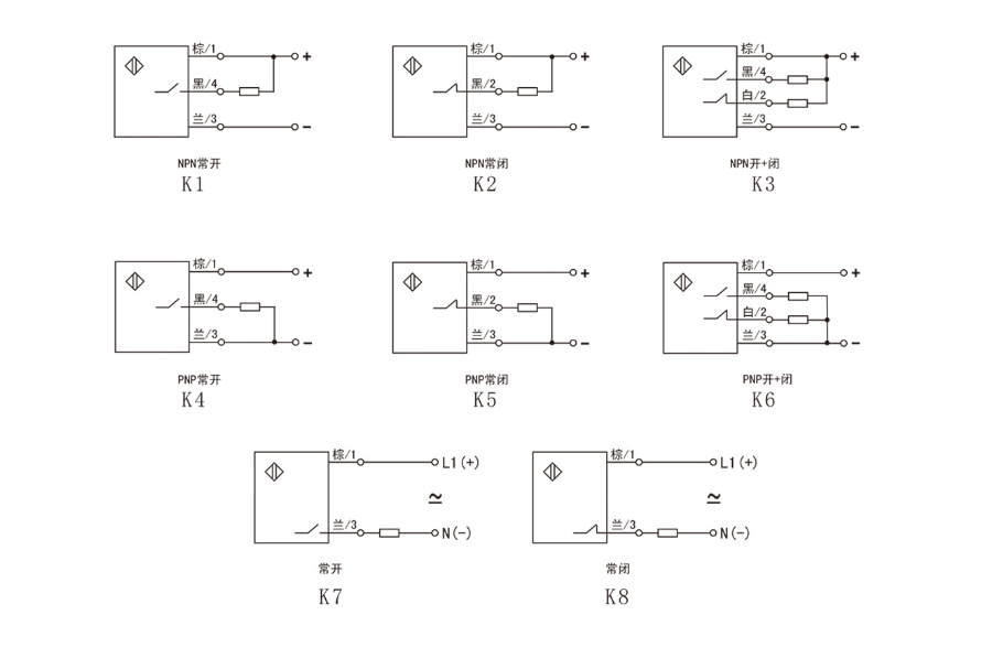傳感器接近開關(guān)NPN和PNP接線的區(qū)別 傳感器接近開關(guān)NPN和PNP接線的區(qū)別